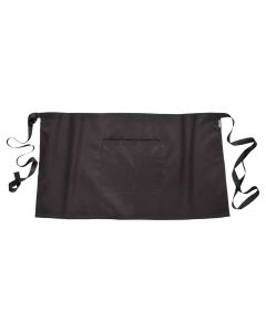 Bar apron, 190 gr, 65% polyester, 35% cotton, 72x38 cm, black
