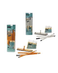 Floor cleaner, "Perfetto", set, 130 cm, 45x22 cm, orange-beige, 1 piece