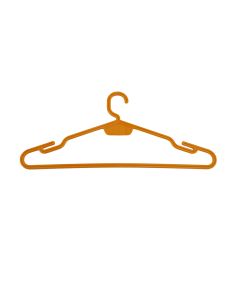 Clothes hanger set of 10 pieces, DRINA, plastic, colorful, 37xH17 cm