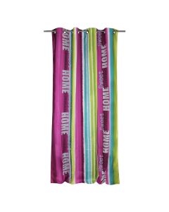 Curtain with rings, polyester, mix, 140x240 cm