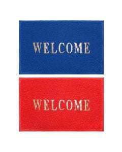 Door mat, rubber, assorted, 35x58 cm