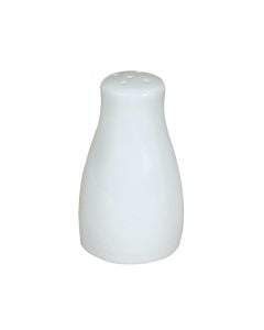 Salt holder, Size: D.3.5 x8 cm, Color: White, Materiali: Porcelain
