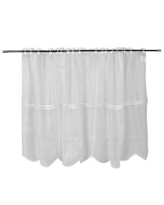 Curtain, polyester, white, 145x60 cm
