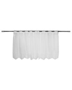 Curtain, polyester, white, 145x60 cm