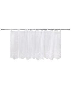 Curtain, polyester, white, 145x60 cm