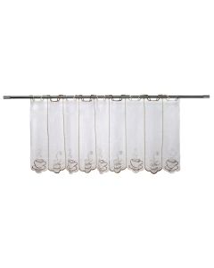 Curtain, polyester, beige-brown, 145x60 cm