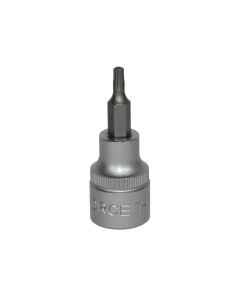 Star tamperproof socket bit, FORCE, chrome-vanadium, 3/8"T-15H