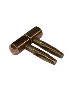 Door Hinges, AGB, steel, yellow, 13 mm