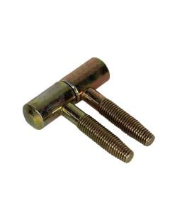 Door Hinges, AGB, steel, yellow, 14 mm