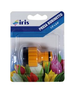 Water tap adapter, polypropylene,  1/2"-3/4"