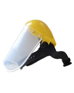 Transparent protective mask, PVC, 58 cm