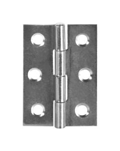 Cupboard hinge, metalic, chrome plate, 45x30 mm