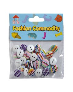Buttons, 1.2 cm, mix, 1 pack