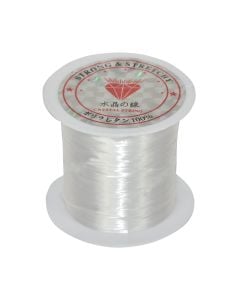 Elastic line, Nylon, 10 mt, white-black, 1 piece