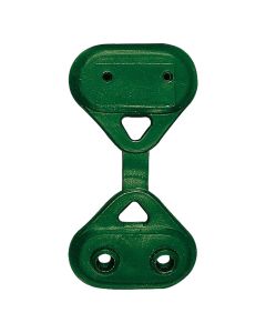 Clip for fixing shade nets, 5.5x5 cm, green, plastic