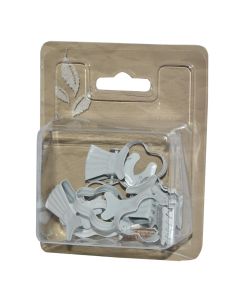Metal clip, Size: 3cm, Color: White, Material: Metallic