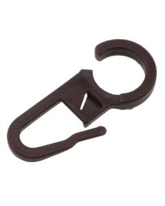 Plastic clip for curtains, Size: Dia.10mm, Color: Black, Material: Plastic