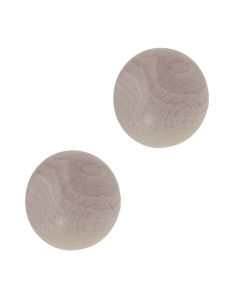 Knobs for wooden rod, Size: Dia.11mm, Color: Bleached ash, Material: Wooden