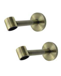 Extensible support for metalic rod, Size: Dia.20mm, Color: Bronzi, Material: Metalic