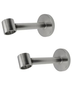 Extensible support for metalic rod, Size: Dia.20mm, Color: Nikel, Material: Metalic