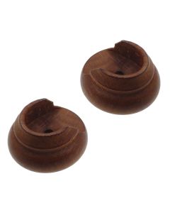 Support for wooden rod, Size: Dia.23mm, Color: Teak, Material: Wood