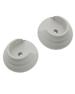 Support for wooden rod, Size: Dia.23mm, Color: White, Material: Wood