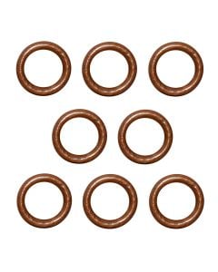 Unazë për shufer perde, Përmasa: Dia.38x56mm, Ngjyra: Teak, Materiali: Dru