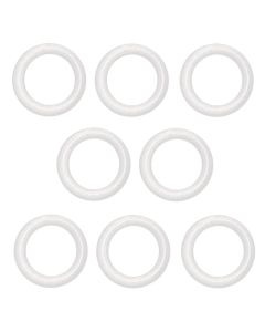 Rings for wooden curtain rod, Size:Dia.38x56mm, Color: White, Material: Wooden