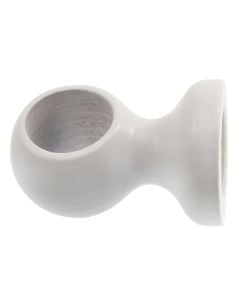 Celing suport for wooden rod, Size: Dia.28mm, Color: White, Material: Wood