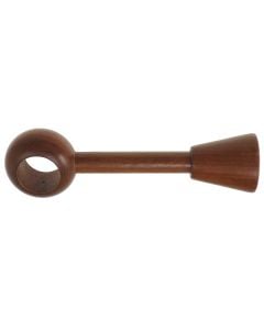 Suport me zgjatim për shufer perde, Përmasa: Dia.28mm, Ngjyra: Teak, Materiali: Dru