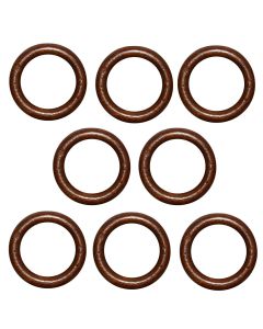 Rings for wooden curtain rod, Size:Dia.45x56mm, Color: Teak, Material: Wooden