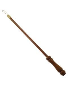 Curtain draw rod, Size: 100cm, Color: Teak, Material: Dru