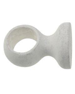 Celing suport for wooden rod SHABBY, Size: Dia.28mm, Color: White, Material: Wood