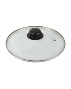 Lid, Size: D.22 cm, Color: Clear, Material: Glass