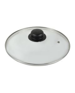 Lid, Size: D.24 cm, Color: Clear, Material: Glass