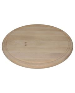 Cutting board pizza, Size: Dia 33 x 2 cm, Color: Natural, Material: Wood