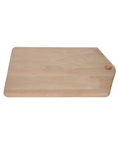Cutting board, wood, natural, 44x27x2 cm