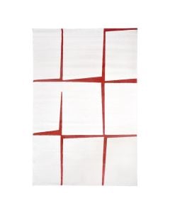 Carpet, heatset, Shuffle, white-red, polipropilen, 200x290 cm