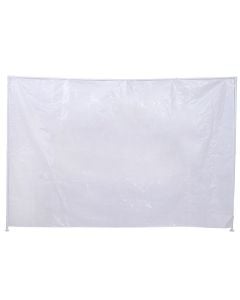 Side walls for gazebo, whithout window, PE, white, 2.9x1.9 m