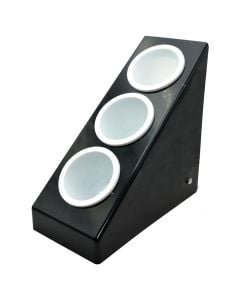 Kitchen accessories holder, polycarbonate, black, 20.8x41.5xH41 cm