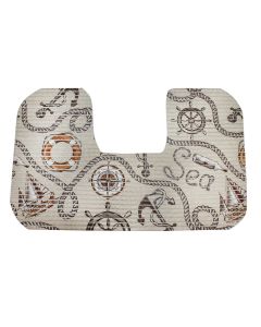 Toilet runner, PVC, mix, 65x40 cm