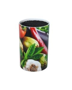 Knife holder, plastic, mix, dia 9x14 cm