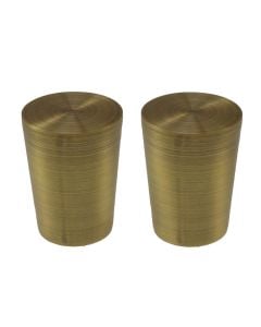 Knob for curtain rod, Meteo, metallic, bronze, dia 16 mm