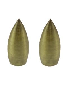 Knob for curtain rod, Ellisse, metallic, bronze, dia 16 mm