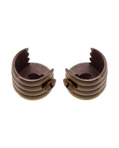 Support for curtain rod, Fissi, metallic, bronze, dia 16 mm