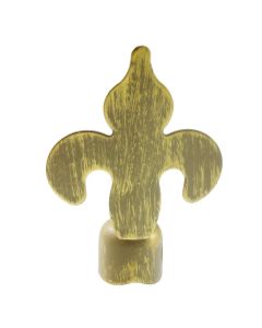 Knob for curtain rods, Giglio, metallic, grey, dia 20 mm