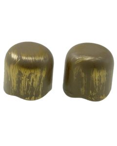 Knob for curtain rods, Tappi, metallic, grey, dia 20 mm