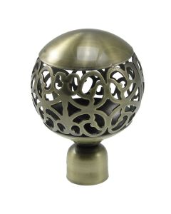 Knobs for curtain robs, Pomolo, metallic, bronze, dia 20 mm
