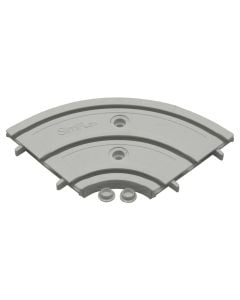 Elbow 90 grade for triple rail PVC