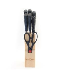 Set knife and wood holder
